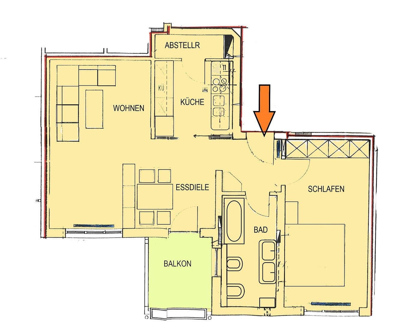 Pronájem bytu 2+kk 60 m², Villingen-Schwenningen, Bádensko-Württembersko Pronájem bytu 2+kk 60 m², Villingen-Schwenningen, Bádensko-Württembersko