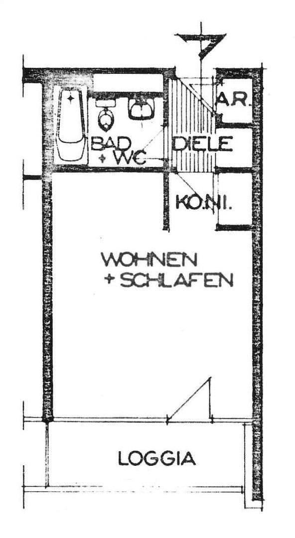 Pronájem bytu 1+1 33 m², Neuss, Severní Porýní-Vestfálsko Pronájem bytu 1+1 33 m², Neuss, Severní Porýní-Vestfálsko