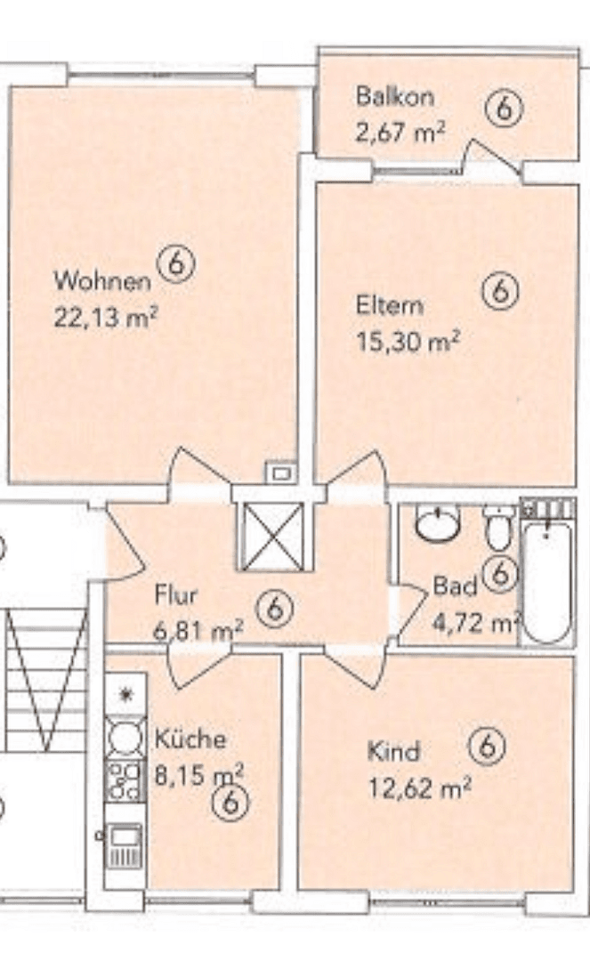 Pronájem bytu 3+1 74 m², Bürger-Meister-Diehl Str. 29, Eisenberg (Pfalz), Porýní-Falc Pronájem bytu 3+1 74 m², Bürger-Meister-Diehl Str. 29, Eisenberg (Pfalz), Porýní-Falc