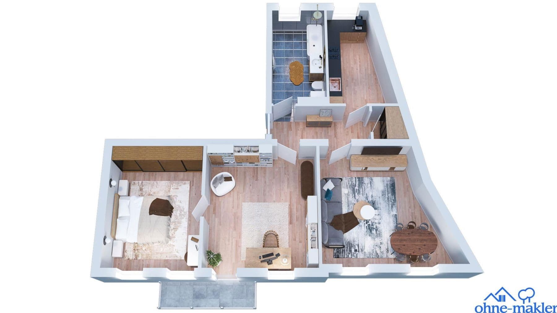 Pronájem bytu 3+1 107 m², Perleberg, Braniborsko Pronájem bytu 3+1 107 m², Perleberg, Braniborsko
