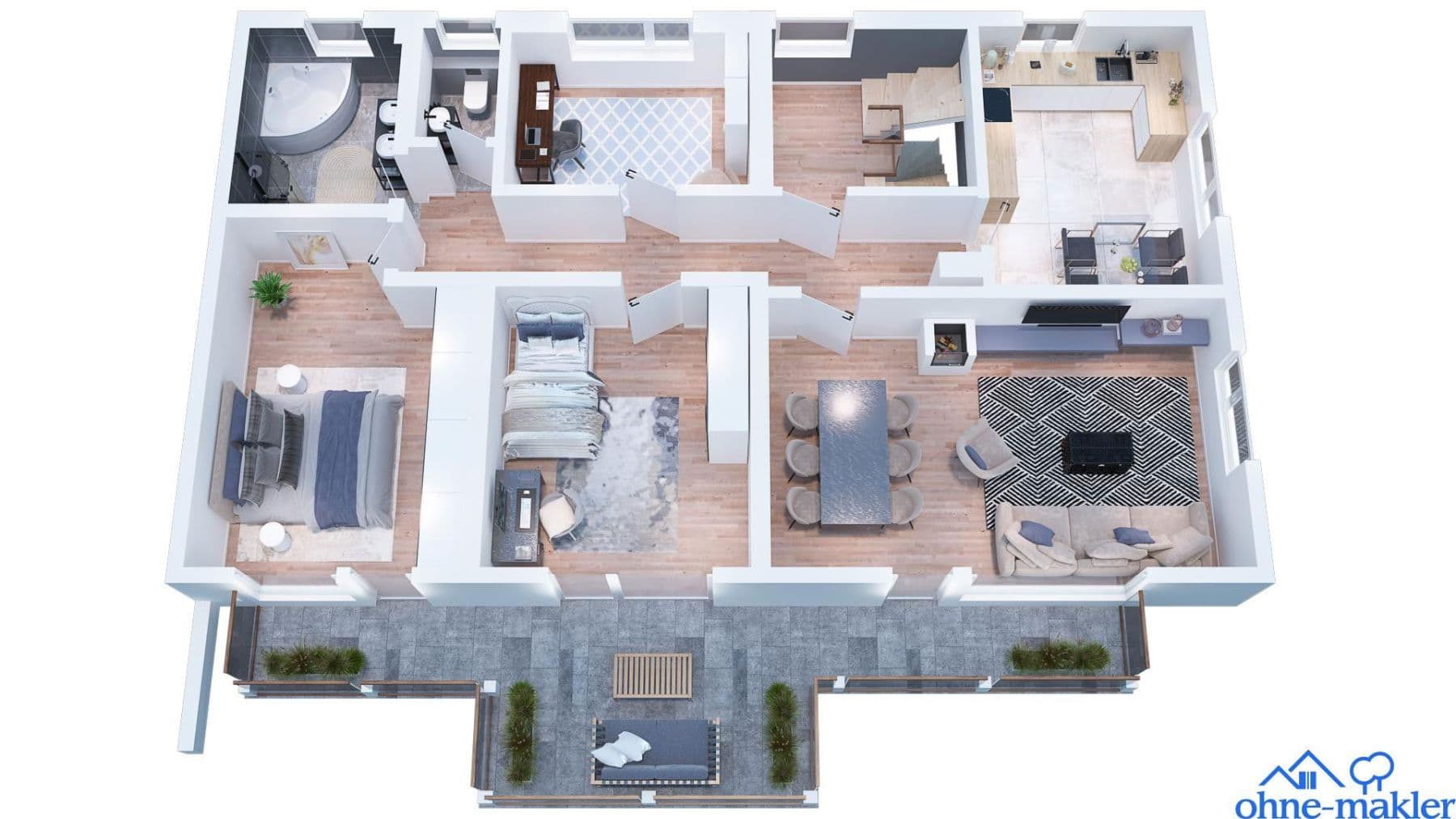 Prodej bytu 5+1 113 m², Neckartailfingen, Bádensko-Württembersko Prodej bytu 5+1 113 m², Neckartailfingen, Bádensko-Württembersko