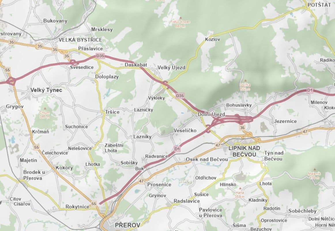 Prodej pozemku 5.330 m², Dolní Újezd, Olomoucký kraj Prodej pozemku 5.330 m², Dolní Újezd, Olomoucký kraj