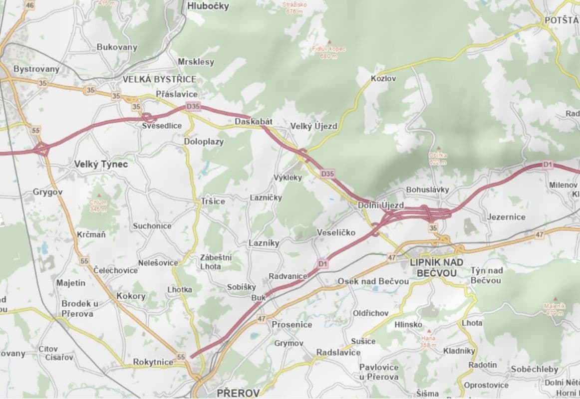 Prodej pozemku 2.557 m², Dolní Újezd, Olomoucký kraj Prodej pozemku 2.557 m², Dolní Újezd, Olomoucký kraj
