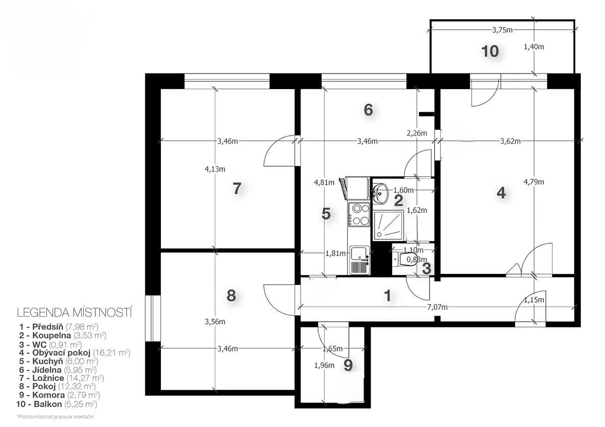 Pronájem bytu 3+1 74 m², Doloplazy, Olomoucký kraj Pronájem bytu 3+1 74 m², Doloplazy, Olomoucký kraj