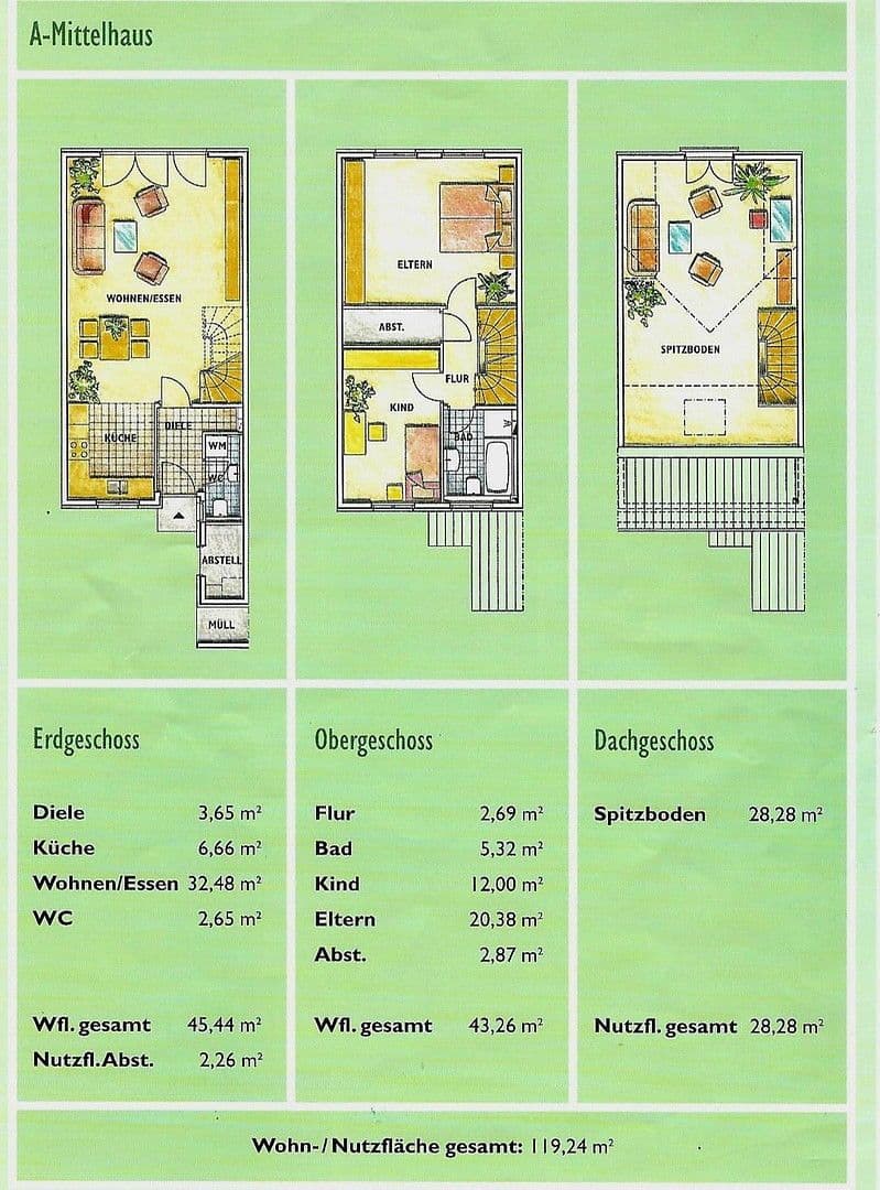 Prodej domu 119 m², pozemek 168 m², Hennigsdorf, Braniborsko Prodej domu 119 m², pozemek 168 m², Hennigsdorf, Braniborsko