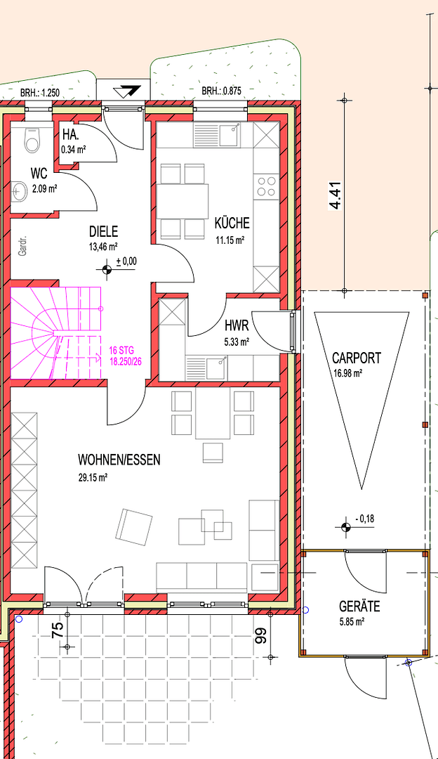 Prodej domu 110 m², pozemek 301 m², Wielandstraße 4b, Hude (Oldenburg), Dolní Sasko Prodej domu 110 m², pozemek 301 m², Wielandstraße 4b, Hude (Oldenburg), Dolní Sasko