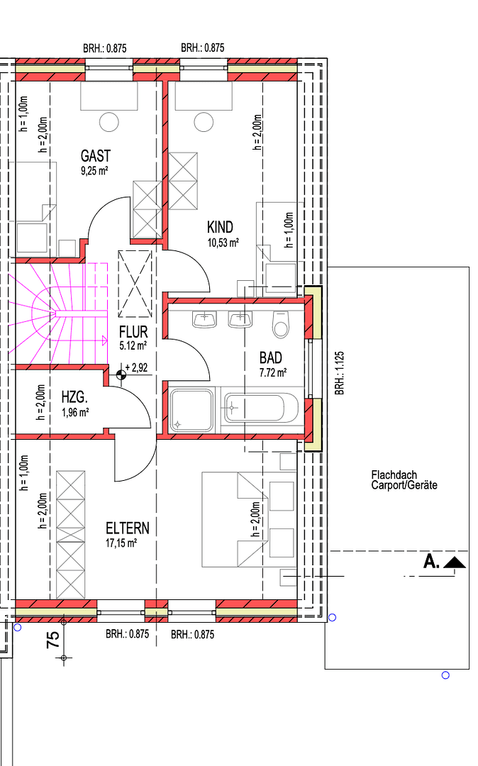 Prodej domu 110 m², pozemek 301 m², Wielandstraße 4b, Hude (Oldenburg), Dolní Sasko Prodej domu 110 m², pozemek 301 m², Wielandstraße 4b, Hude (Oldenburg), Dolní Sasko