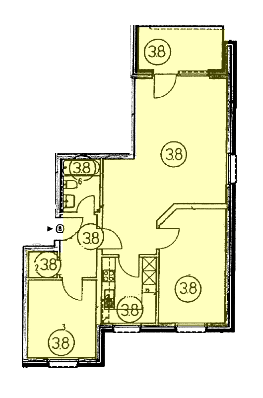 Prodej bytu 3+1 74 m², Wismar, Mecklenburg-Vorpommern Prodej bytu 3+1 74 m², Wismar, Mecklenburg-Vorpommern