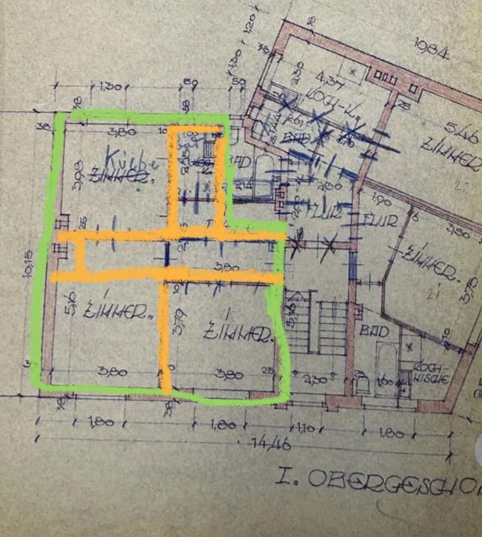 Pronájem bytu 2+kk 66 m², Rellinghauser Straße 115, Essen, Severní Porýní-Vestfálsko Pronájem bytu 2+kk 66 m², Rellinghauser Straße 115, Essen, Severní Porýní-Vestfálsko