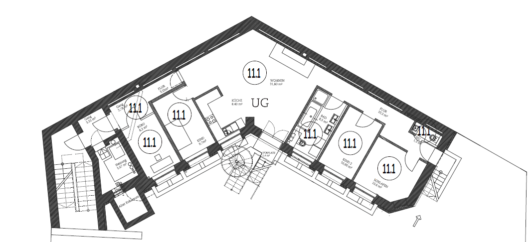 Prodej bytu 5+1 106 m², Hainstr. 22, Nürnberg, Bavorsko Prodej bytu 5+1 106 m², Hainstr. 22, Nürnberg, Bavorsko