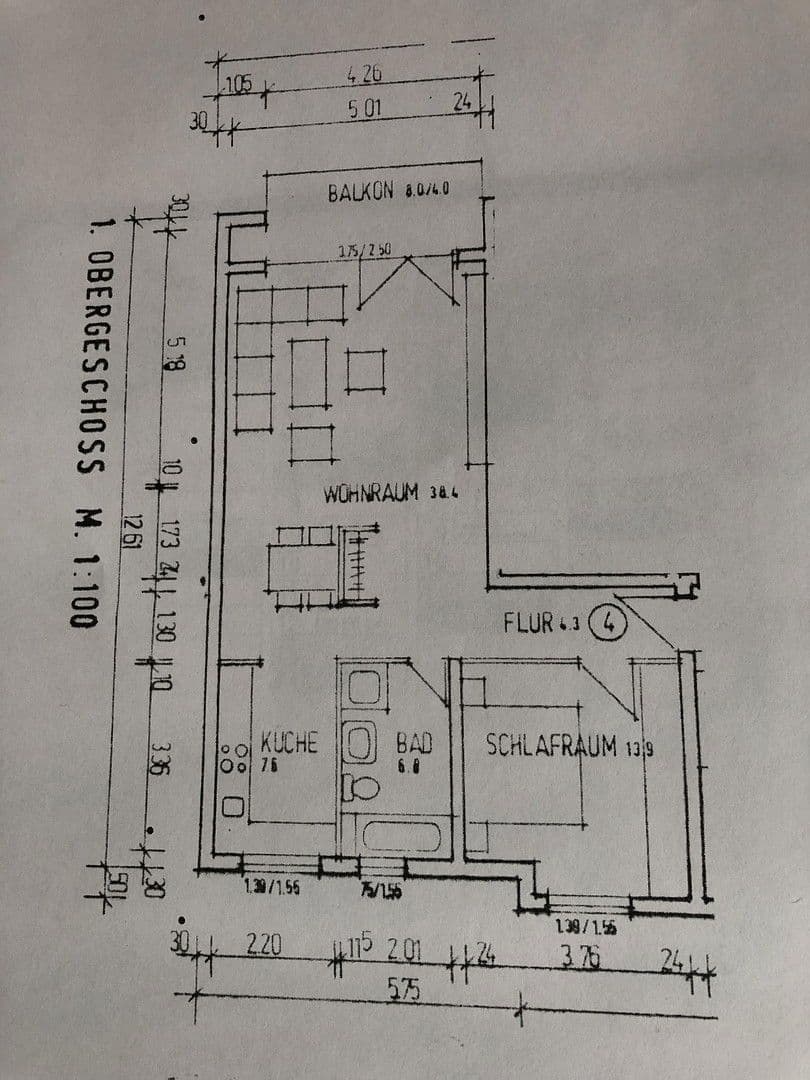Prodej bytu 2+1 73 m², Akazienstr. 53, Frankfurt - Griesheim, Hessen Prodej bytu 2+1 73 m², Akazienstr. 53, Frankfurt - Griesheim, Hessen