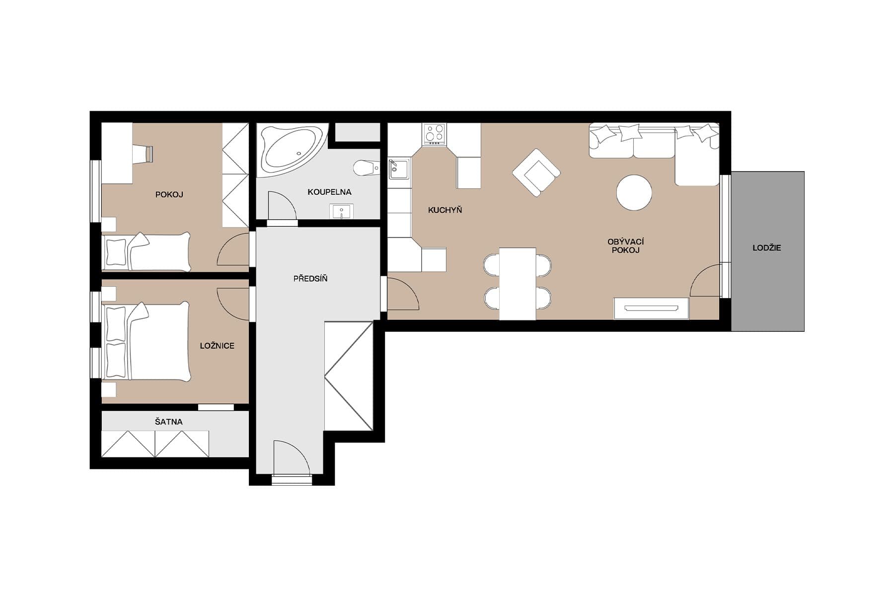 Prodej bytu 3+kk 88 m², gen. Píky, Olomouc, Olomoucký kraj Prodej bytu 3+kk 88 m², gen. Píky, Olomouc, Olomoucký kraj