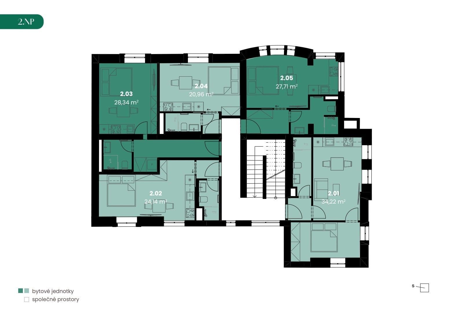 Pronájem bytu 1+kk 21 m², Jenečská, Praha, Praha Pronájem bytu 1+kk 21 m², Jenečská, Praha, Praha