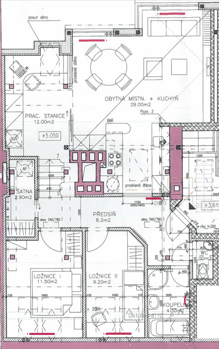 Pronájem bytu 4+kk 77 m², Nad Závěrkou, Praha, Praha Pronájem bytu 4+kk 77 m², Nad Závěrkou, Praha, Praha