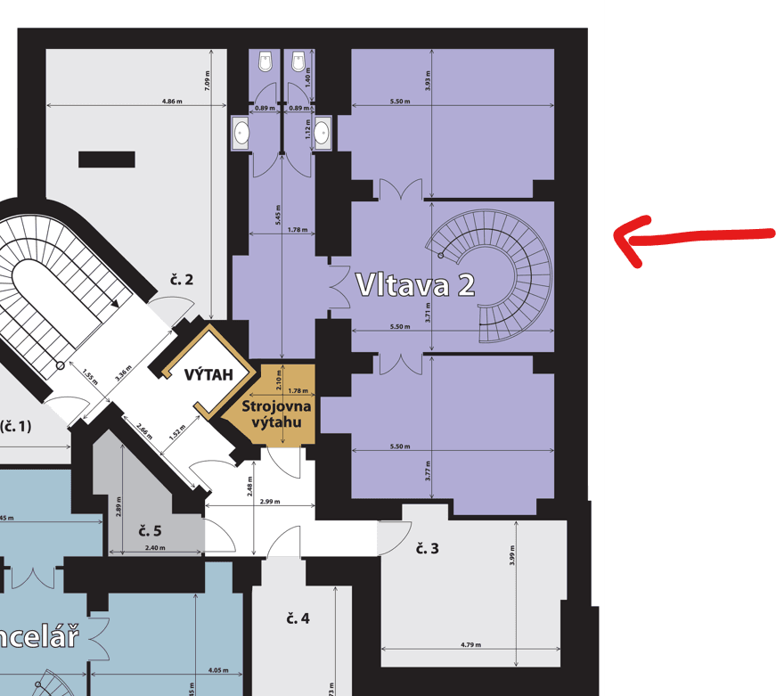 Pronájem kanceláře 221 m², Dienzenhoferovy sady, Praha, Praha Pronájem kanceláře 221 m², Dienzenhoferovy sady, Praha, Praha