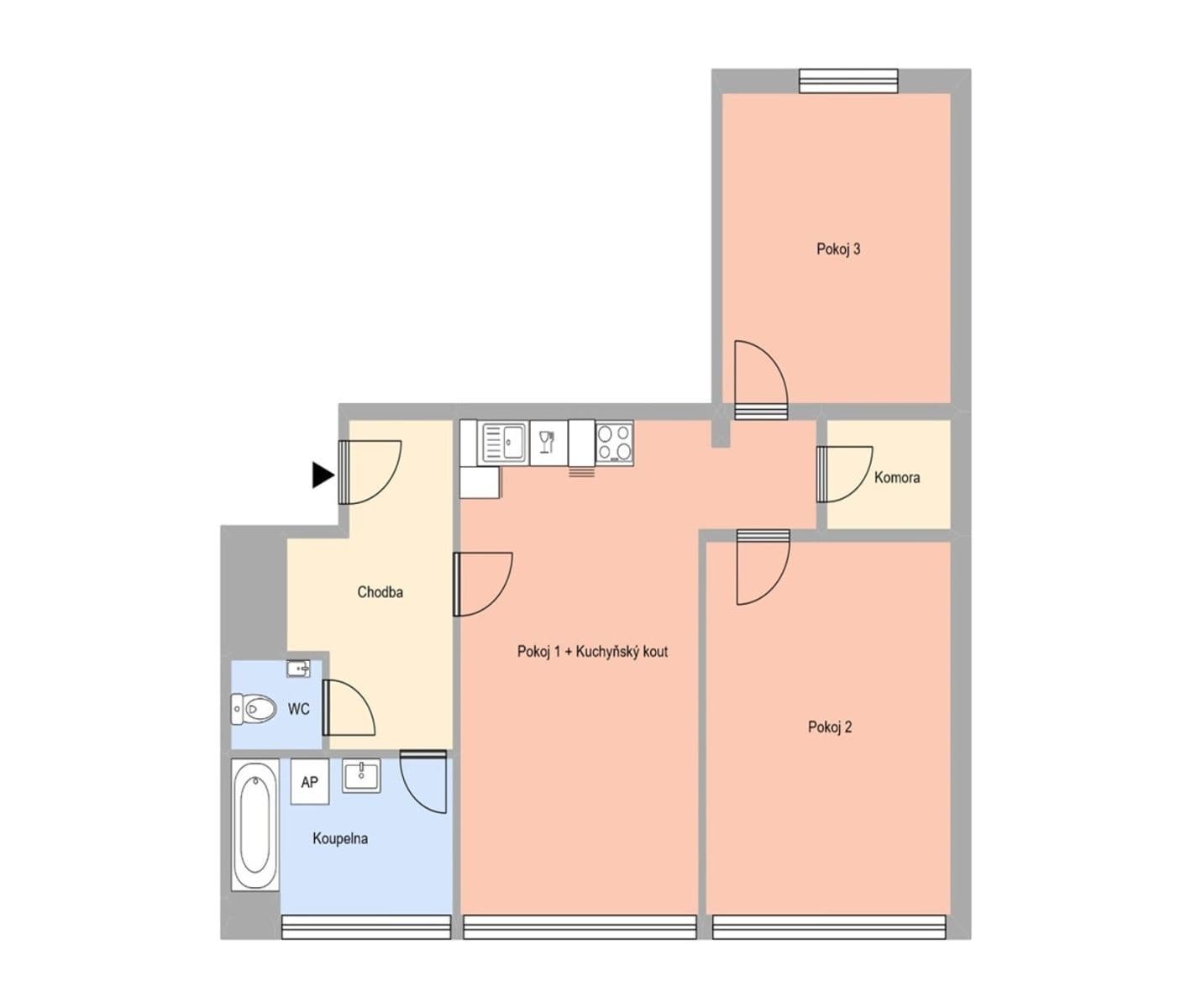 Pronájem bytu 3+kk 75 m², nám. Republiky, Havířov, Moravskoslezský kraj Pronájem bytu 3+kk 75 m², nám. Republiky, Havířov, Moravskoslezský kraj