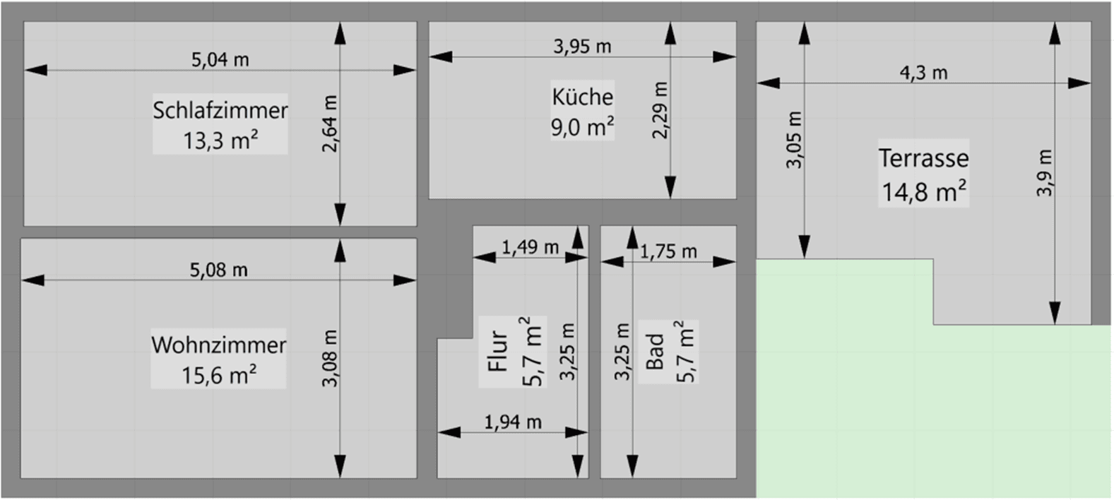 Pronájem bytu 2+1 53 m², Gartenstraße 4, Pößneck, Durynsko Pronájem bytu 2+1 53 m², Gartenstraße 4, Pößneck, Durynsko