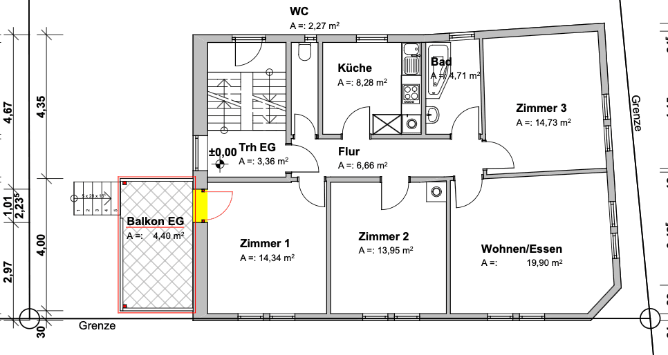 Pronájem bytu 4+1 90 m², Schillerstr. 44, Albstadt, Bádensko-Württembersko Pronájem bytu 4+1 90 m², Schillerstr. 44, Albstadt, Bádensko-Württembersko