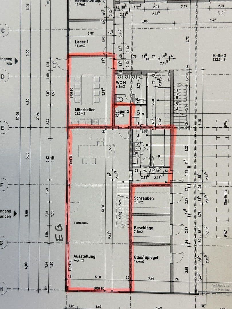 Pronájem kanceláře 196 m², Anhalter Str. 12, Hamm, Severní Porýní-Vestfálsko Pronájem kanceláře 196 m², Anhalter Str. 12, Hamm, Severní Porýní-Vestfálsko