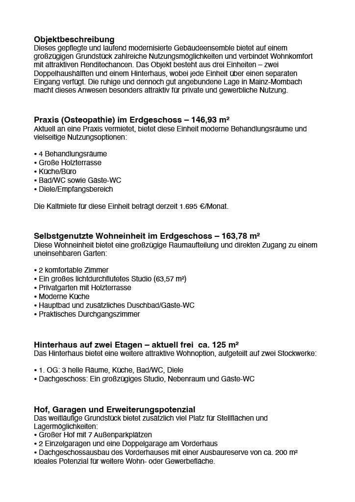 Prodej domu 425 m², pozemek 924 m², Mainz, Porýní-Falc Prodej domu 425 m², pozemek 924 m², Mainz, Porýní-Falc