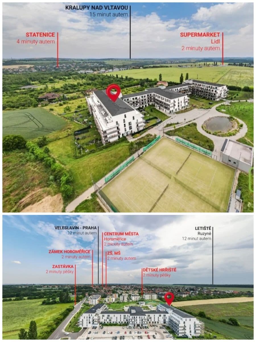 Pronájem bytu 1+kk 38 m², Velvarská, Horoměřice, Středočeský kraj Pronájem bytu 1+kk 38 m², Velvarská, Horoměřice, Středočeský kraj