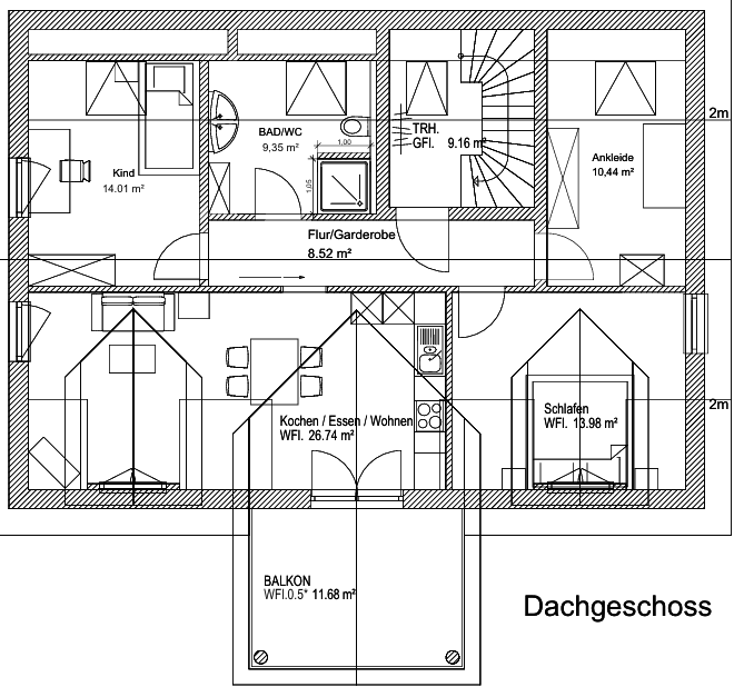 Pronájem bytu 4+1 84 m², Brahmsstr. 28, Großmehring, Bavorsko Pronájem bytu 4+1 84 m², Brahmsstr. 28, Großmehring, Bavorsko