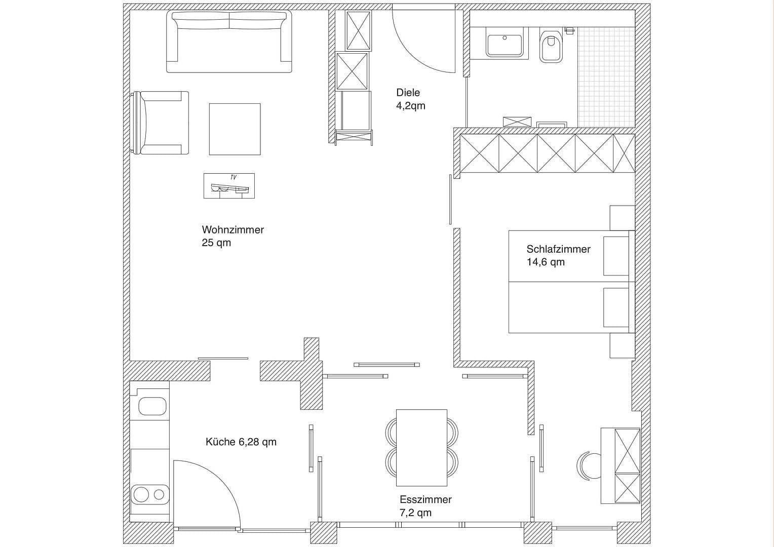 Pronájem bytu 2+1 63 m², Vogelweidestr. 5, München, Bavorsko Pronájem bytu 2+1 63 m², Vogelweidestr. 5, München, Bavorsko