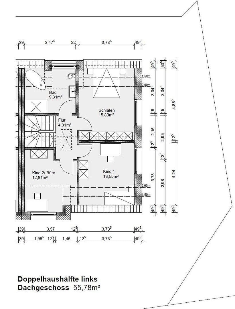 Pronájem domu 128 m², pozemek 295 m², Detmold, Severní Porýní-Vestfálsko Pronájem domu 128 m², pozemek 295 m², Detmold, Severní Porýní-Vestfálsko