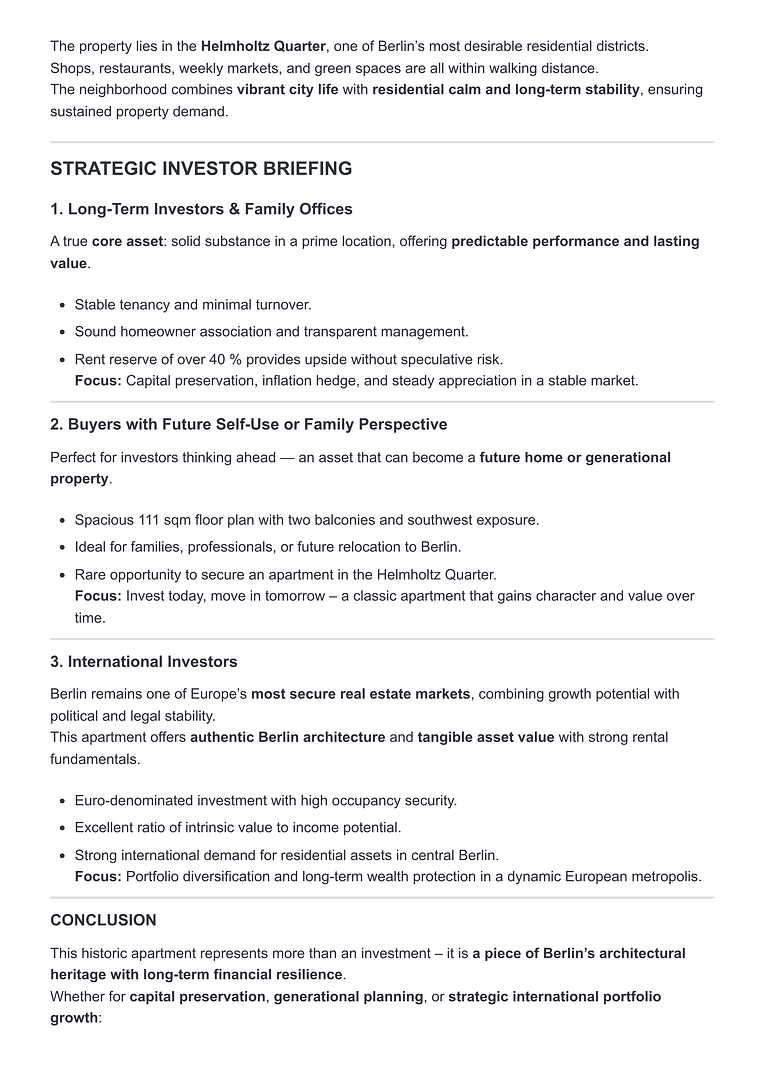 Prodej bytu 3+1 112 m², Wichertstr. 69, Berlin, Berlín Prodej bytu 3+1 112 m², Wichertstr. 69, Berlin, Berlín