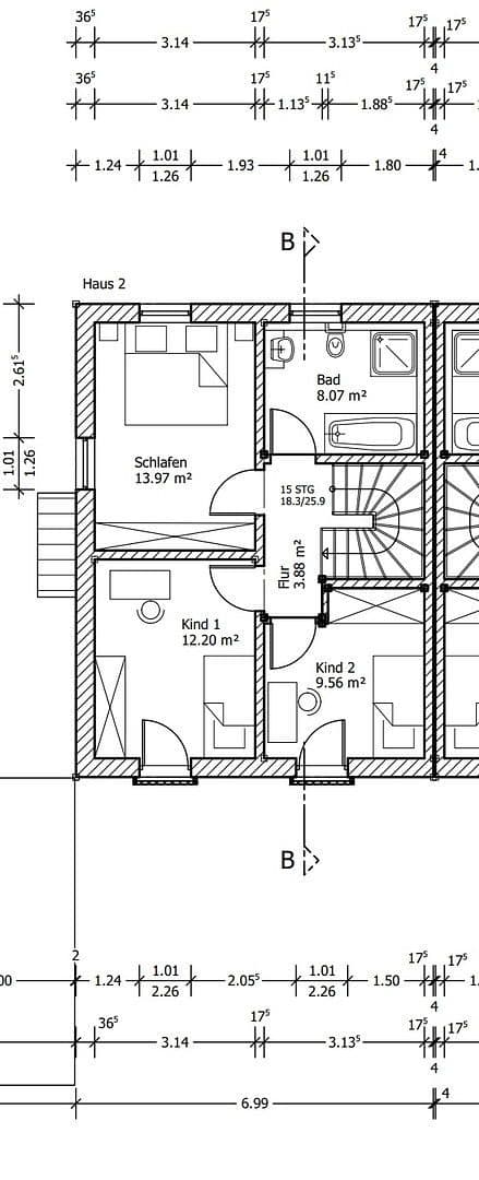 Pronájem domu 130 m², pozemek 200 m², Asamstr. 44a, Ingolstadt, Bavorsko Pronájem domu 130 m², pozemek 200 m², Asamstr. 44a, Ingolstadt, Bavorsko