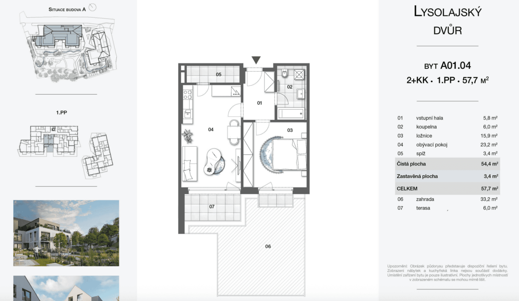 Pronájem bytu 2+kk 57 m², Lysolajské údolí, Praha, Praha Pronájem bytu 2+kk 57 m², Lysolajské údolí, Praha, Praha