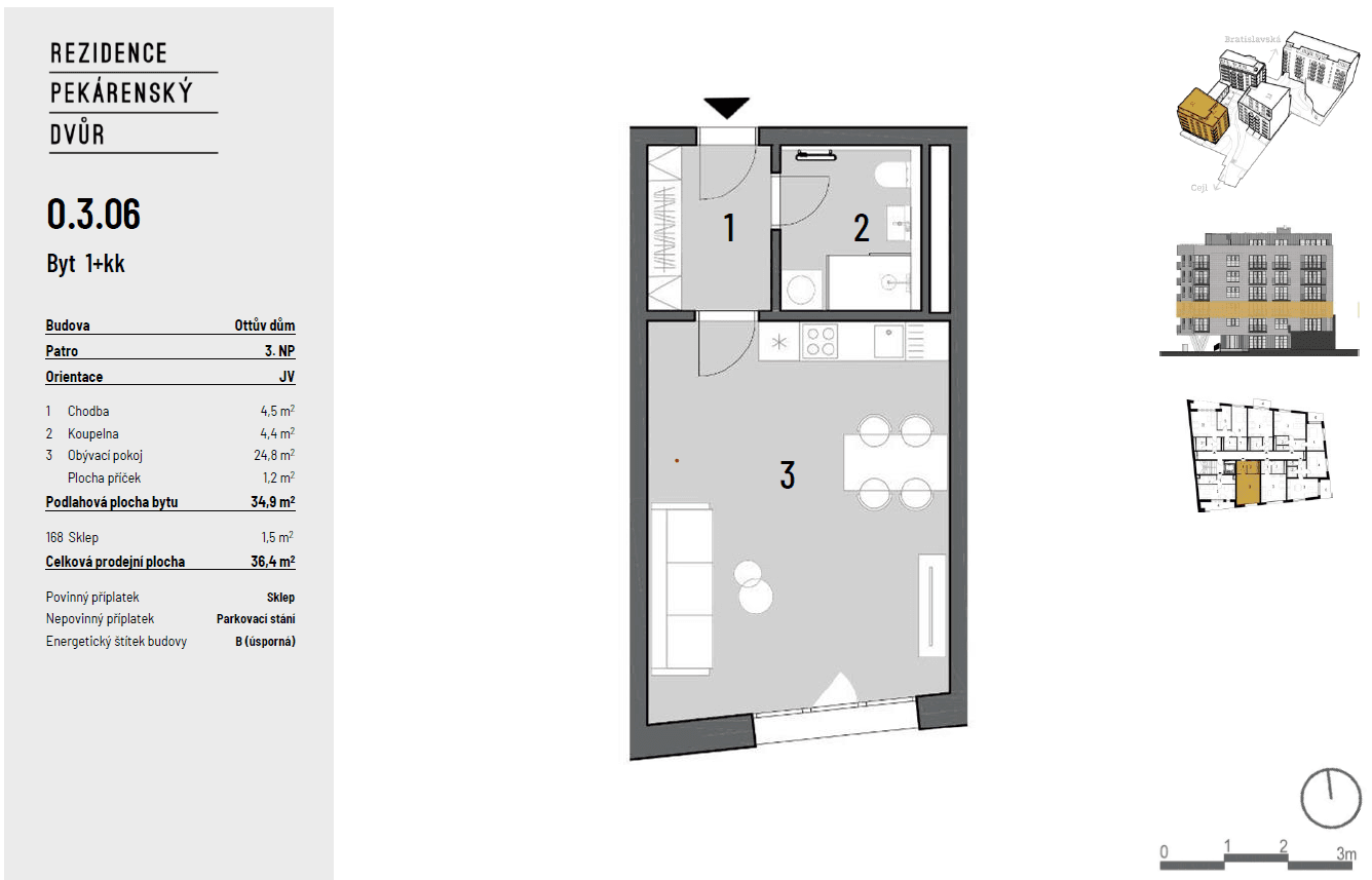 Pronájem bytu 1+kk 35 m², Bratislavská, Brno, Jihomoravský kraj Pronájem bytu 1+kk 35 m², Bratislavská, Brno, Jihomoravský kraj