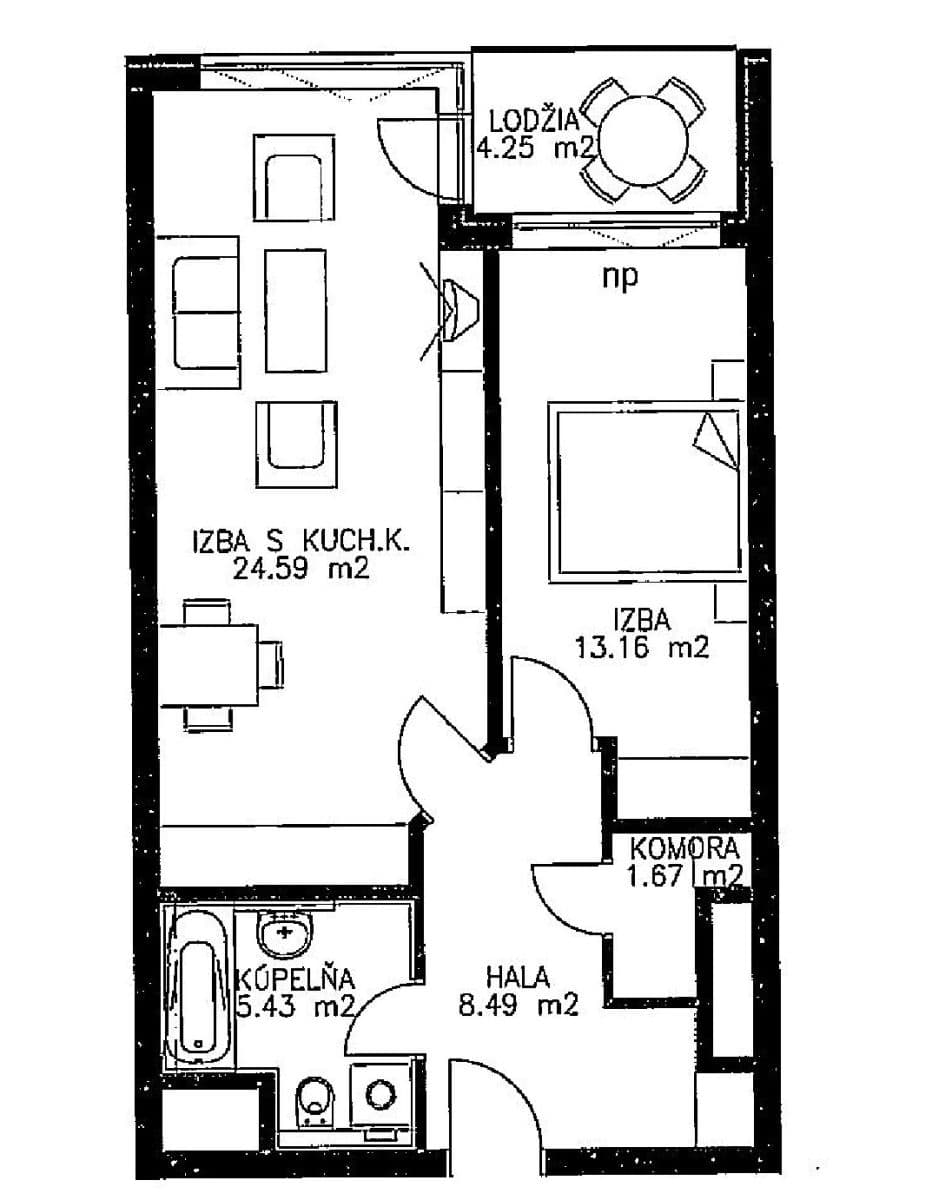 Prodej bytu 2+1 53 m², Ružinov, Bratislavský kraj Prodej bytu 2+1 53 m², Ružinov, Bratislavský kraj