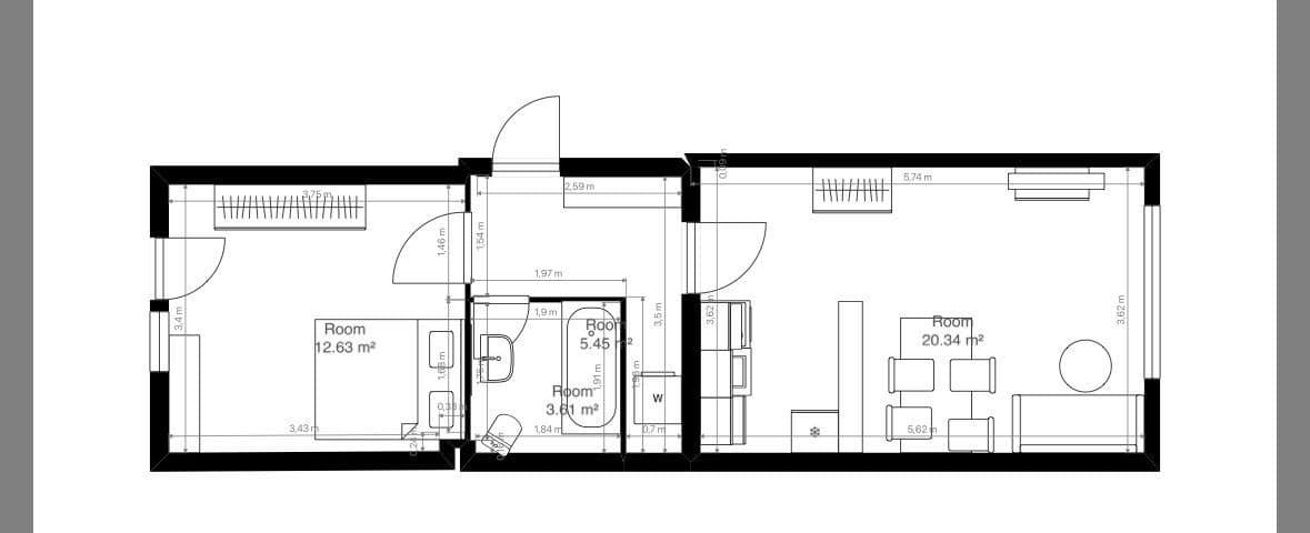 Pronájem bytu 2+1 44 m², Sperberstraße 19, Nürnberg, Bavorsko Pronájem bytu 2+1 44 m², Sperberstraße 19, Nürnberg, Bavorsko