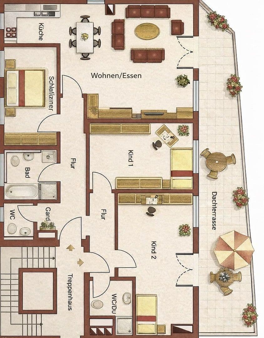 Pronájem bytu 4+1 133 m², Plattenäckerweg 6, Nürnberg, Bavorsko Pronájem bytu 4+1 133 m², Plattenäckerweg 6, Nürnberg, Bavorsko