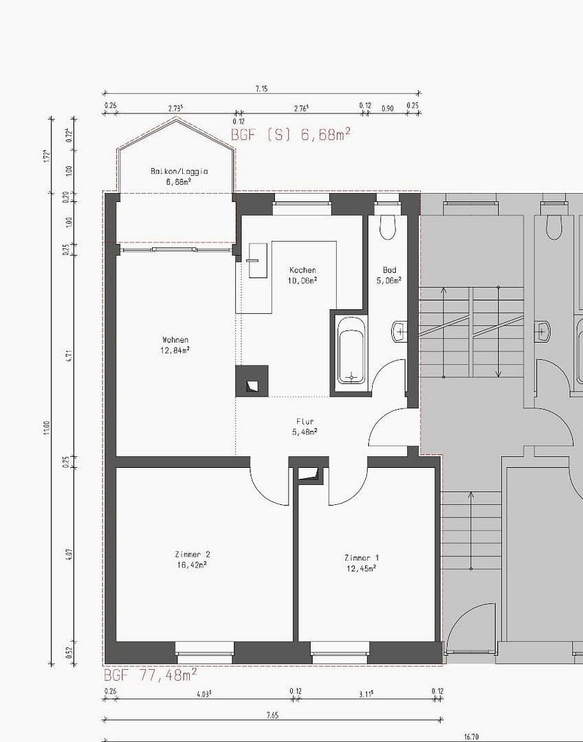 Prodej bytu 2+1 68 m², Hindenburgstraße, 12, Konstanz, Bádensko-Württembersko Prodej bytu 2+1 68 m², Hindenburgstraße, 12, Konstanz, Bádensko-Württembersko