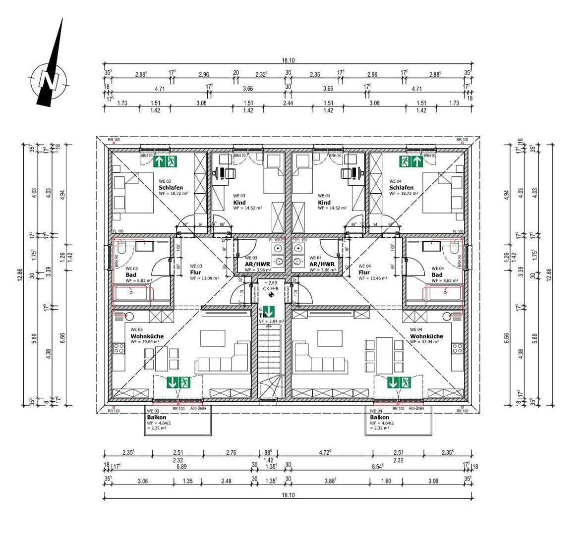 Prodej bytu 3+1 99 m², Alte Plantage 2, Velpke, Dolní Sasko Prodej bytu 3+1 99 m², Alte Plantage 2, Velpke, Dolní Sasko