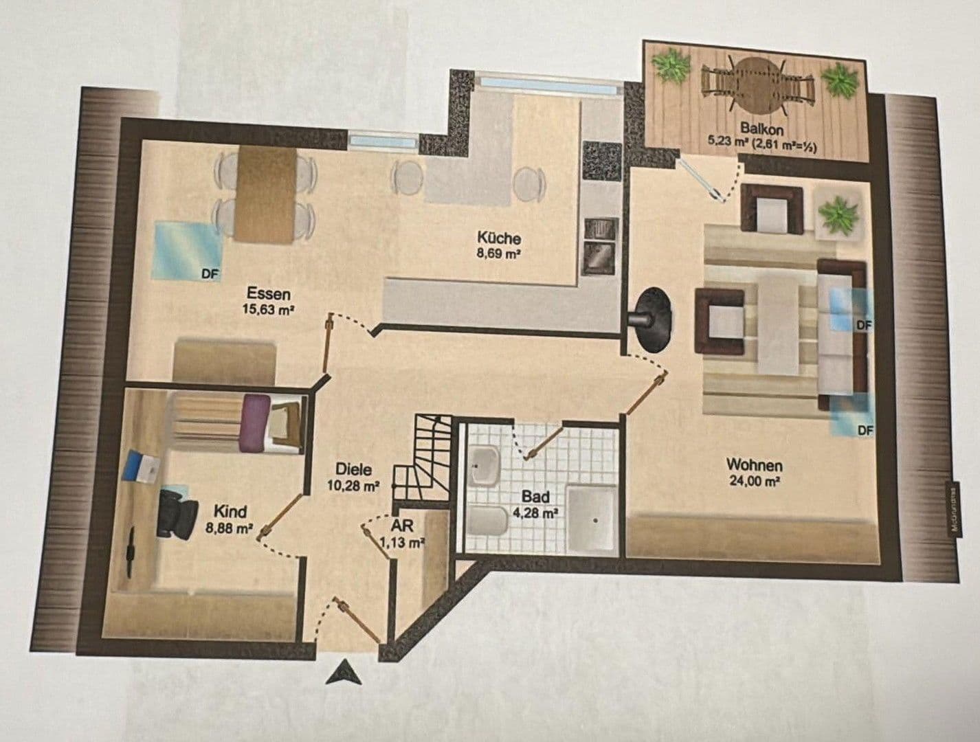 Prodej bytu 5+1 95 m², Untermeitingen, Bavorsko Prodej bytu 5+1 95 m², Untermeitingen, Bavorsko