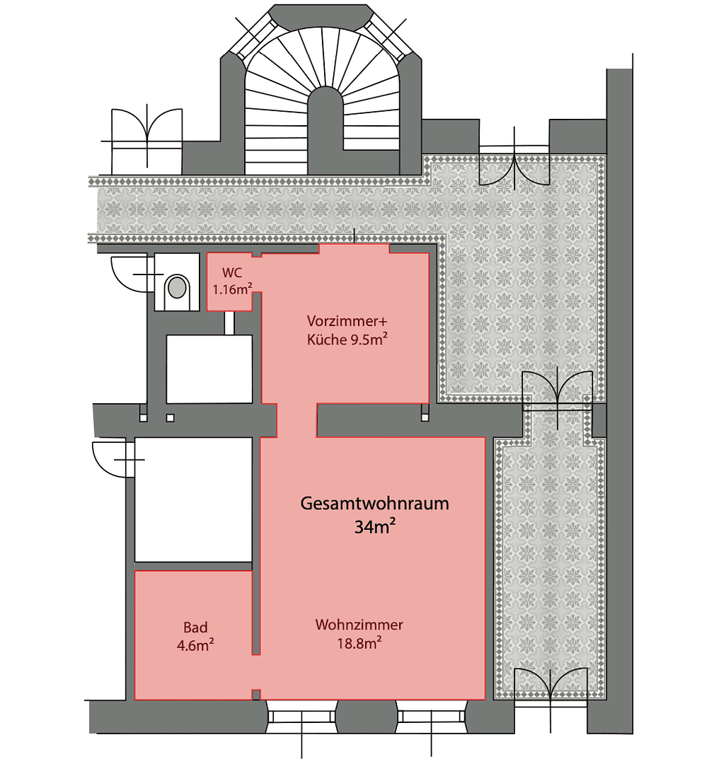 Pronájem bytu 1+1 34 m², Brehmstraße 4, Wien, Wien Pronájem bytu 1+1 34 m², Brehmstraße 4, Wien, Wien