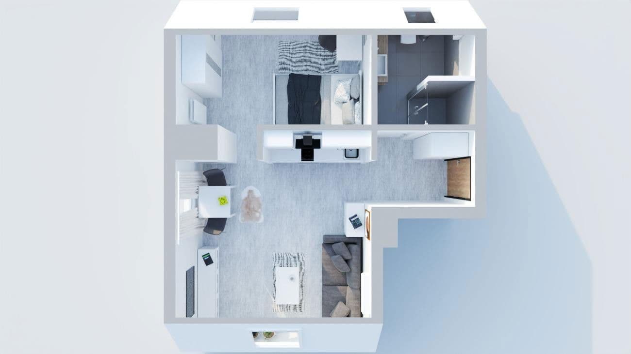 Pronájem bytu 2+1 36 m², Gerther Str. 6, Castrop-Rauxel, Severní Porýní-Vestfálsko Pronájem bytu 2+1 36 m², Gerther Str. 6, Castrop-Rauxel, Severní Porýní-Vestfálsko