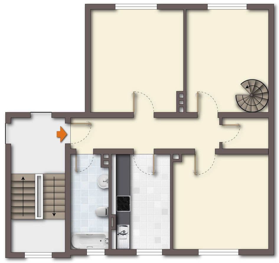 Prodej bytu 5+1 124 m², Brandenburgstr. 16, Wuppertal, Severní Porýní-Vestfálsko Prodej bytu 5+1 124 m², Brandenburgstr. 16, Wuppertal, Severní Porýní-Vestfálsko
