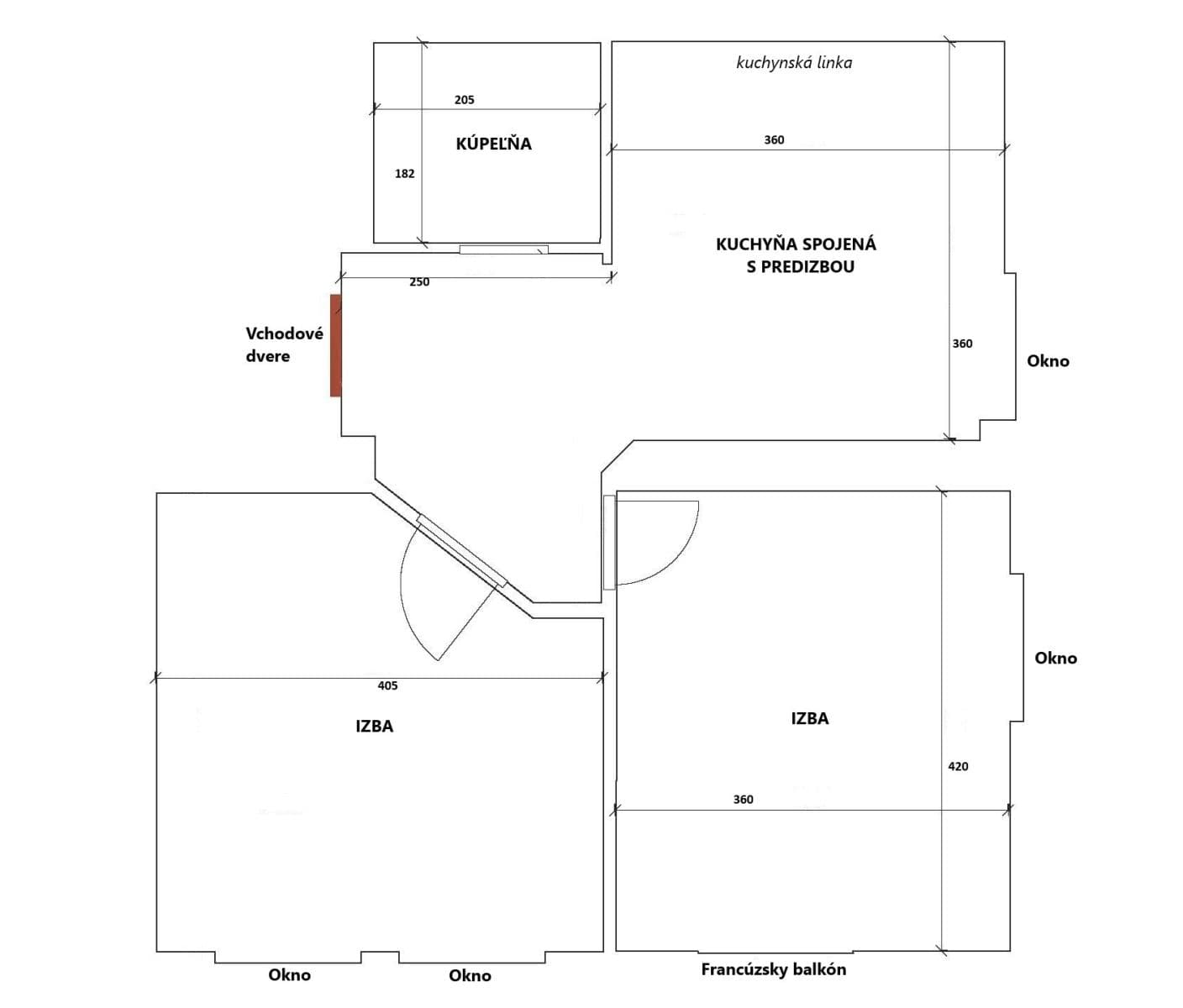Pronájem bytu 2+1 60 m², Páričkova, Ružinov, Bratislavský kraj Pronájem bytu 2+1 60 m², Páričkova, Ružinov, Bratislavský kraj