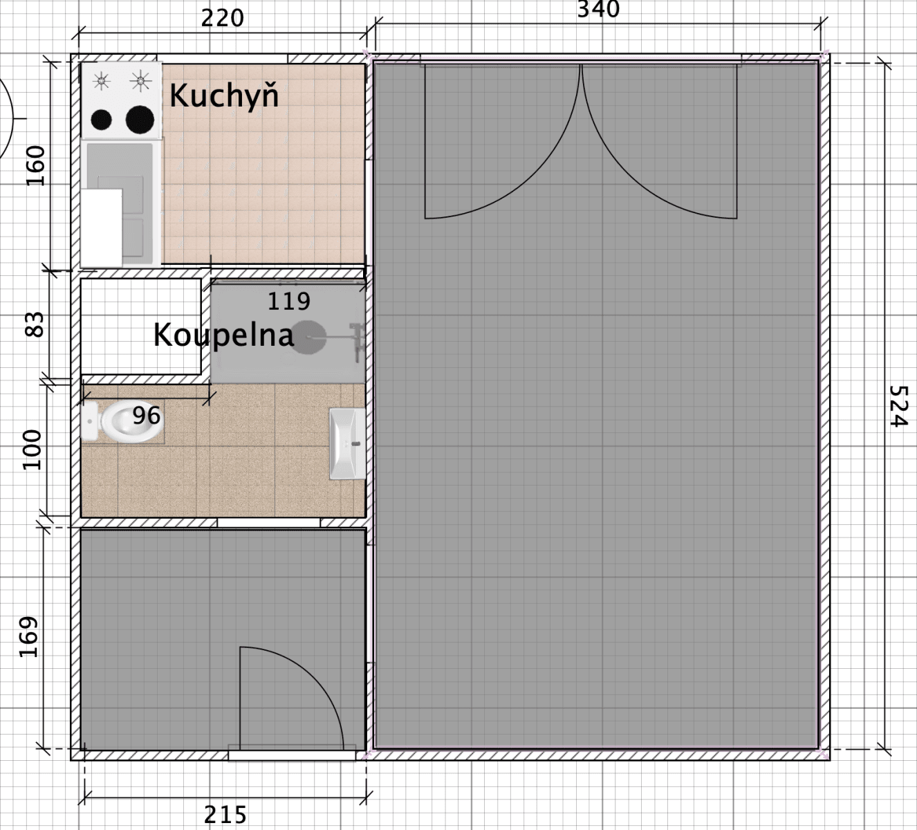 Pronájem bytu 1+kk 31 m², Květnového vítězství, Praha, Praha Pronájem bytu 1+kk 31 m², Květnového vítězství, Praha, Praha