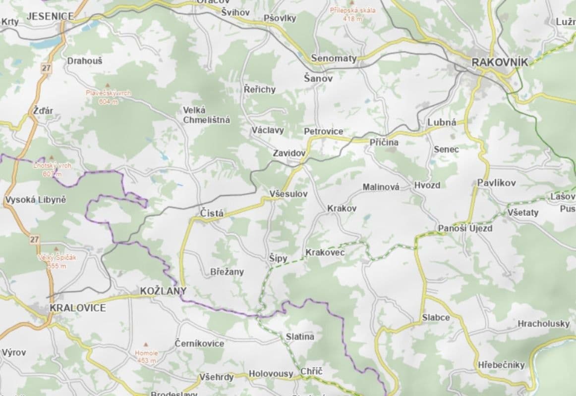 Prodej pozemku 1.421 m², Čistá, Středočeský kraj Prodej pozemku 1.421 m², Čistá, Středočeský kraj