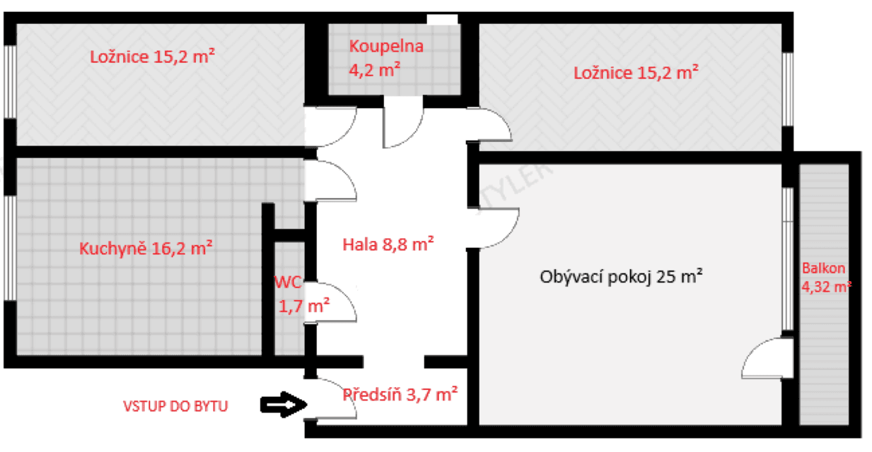 Prodej bytu 3+1 92 m², Na Nivách, Praha, Praha Prodej bytu 3+1 92 m², Na Nivách, Praha, Praha