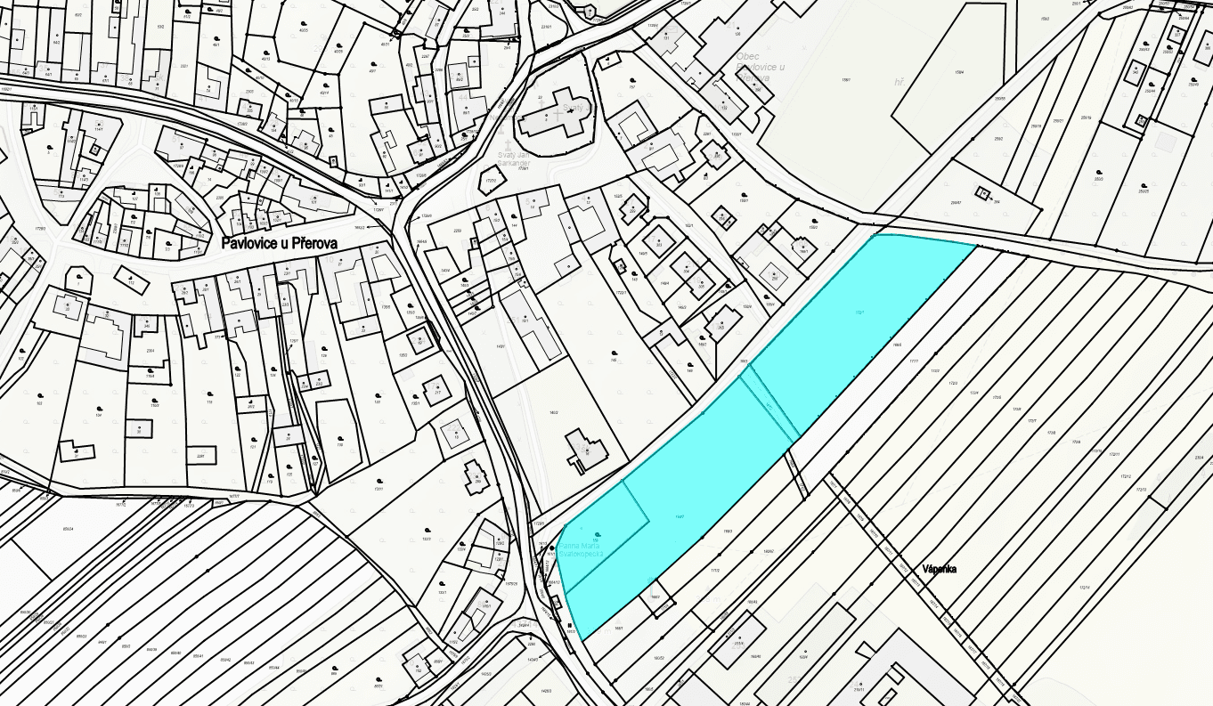 Prodej pozemku 14.429 m², Pavlovice u Přerova, Olomoucký kraj Prodej pozemku 14.429 m², Pavlovice u Přerova, Olomoucký kraj