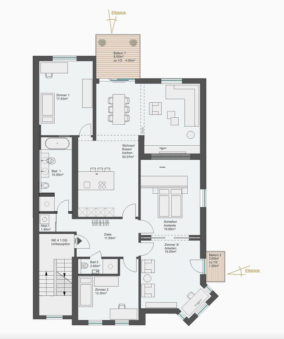 Prodej bytu 5+1 151 m², Grube 4, Hamburg, Hamburg Prodej bytu 5+1 151 m², Grube 4, Hamburg, Hamburg