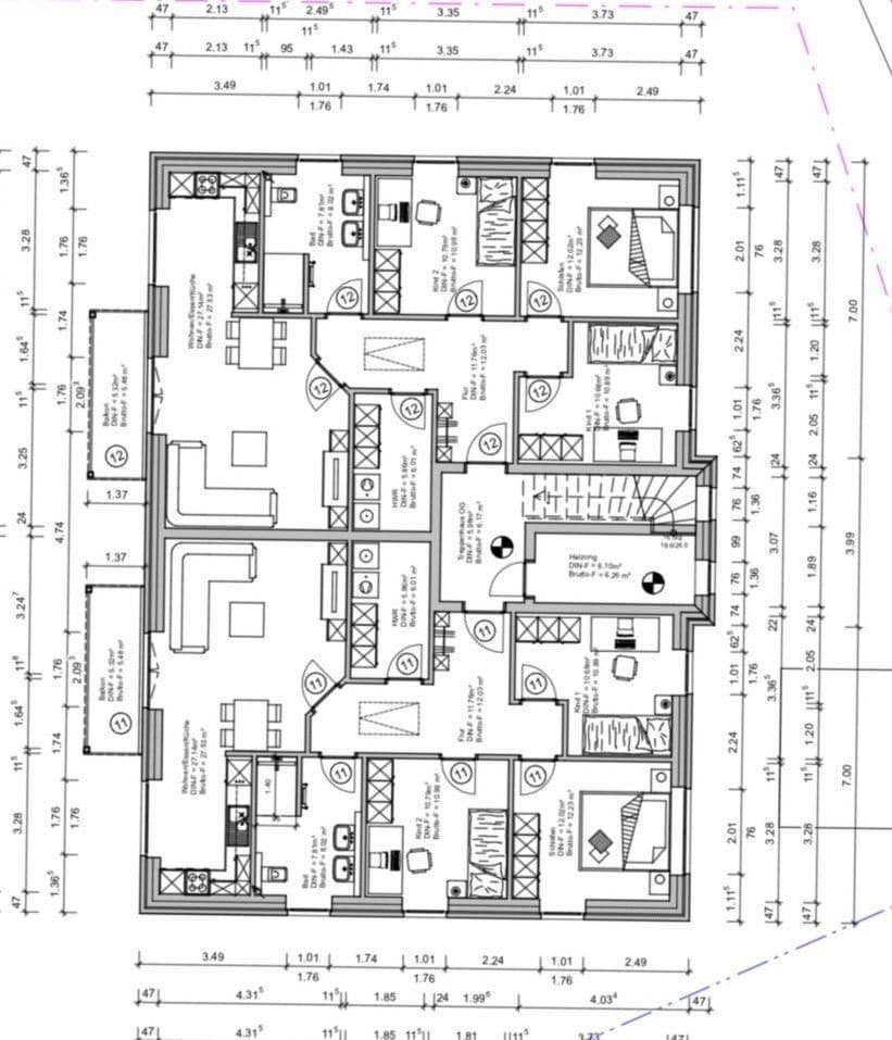 Pronájem bytu 5+1 92 m², Bahnweg 1b, Barßel, Dolní Sasko Pronájem bytu 5+1 92 m², Bahnweg 1b, Barßel, Dolní Sasko