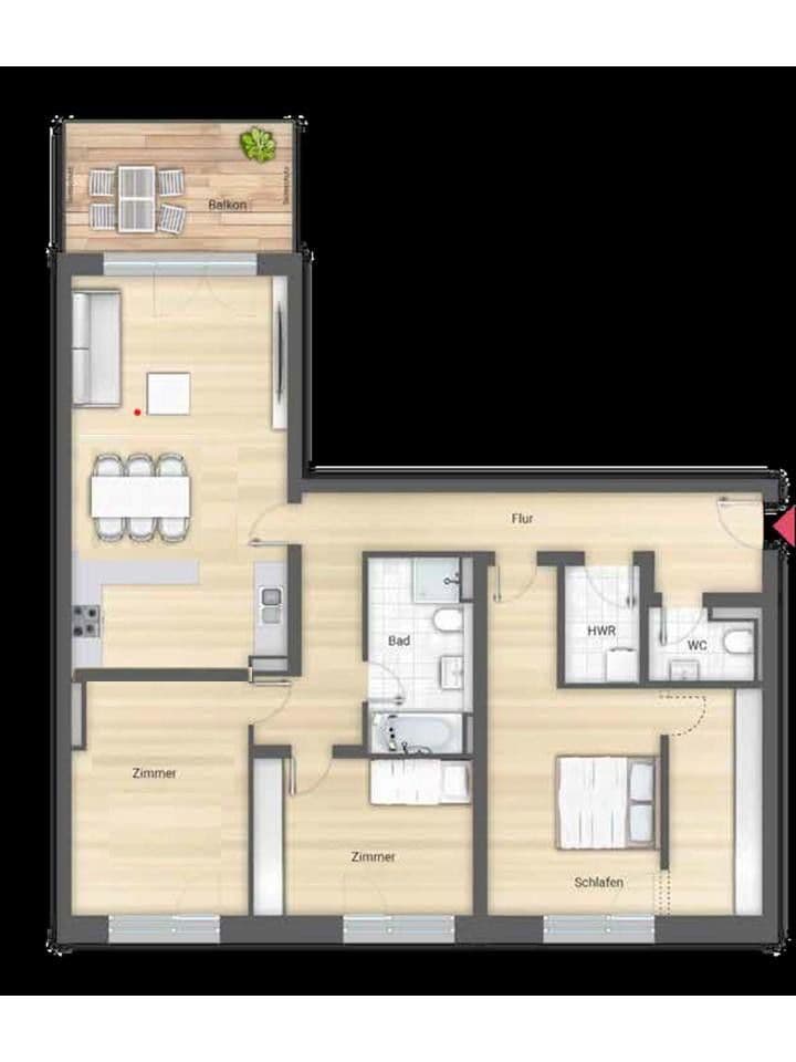 Pronájem bytu 4+1 127 m², Schuckertstraße 19, Fürth, Bavorsko Pronájem bytu 4+1 127 m², Schuckertstraße 19, Fürth, Bavorsko
