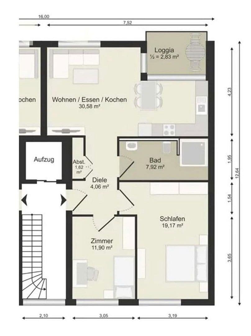 Pronájem bytu 3+1 77 m², Frankfurt, Hessen Pronájem bytu 3+1 77 m², Frankfurt, Hessen